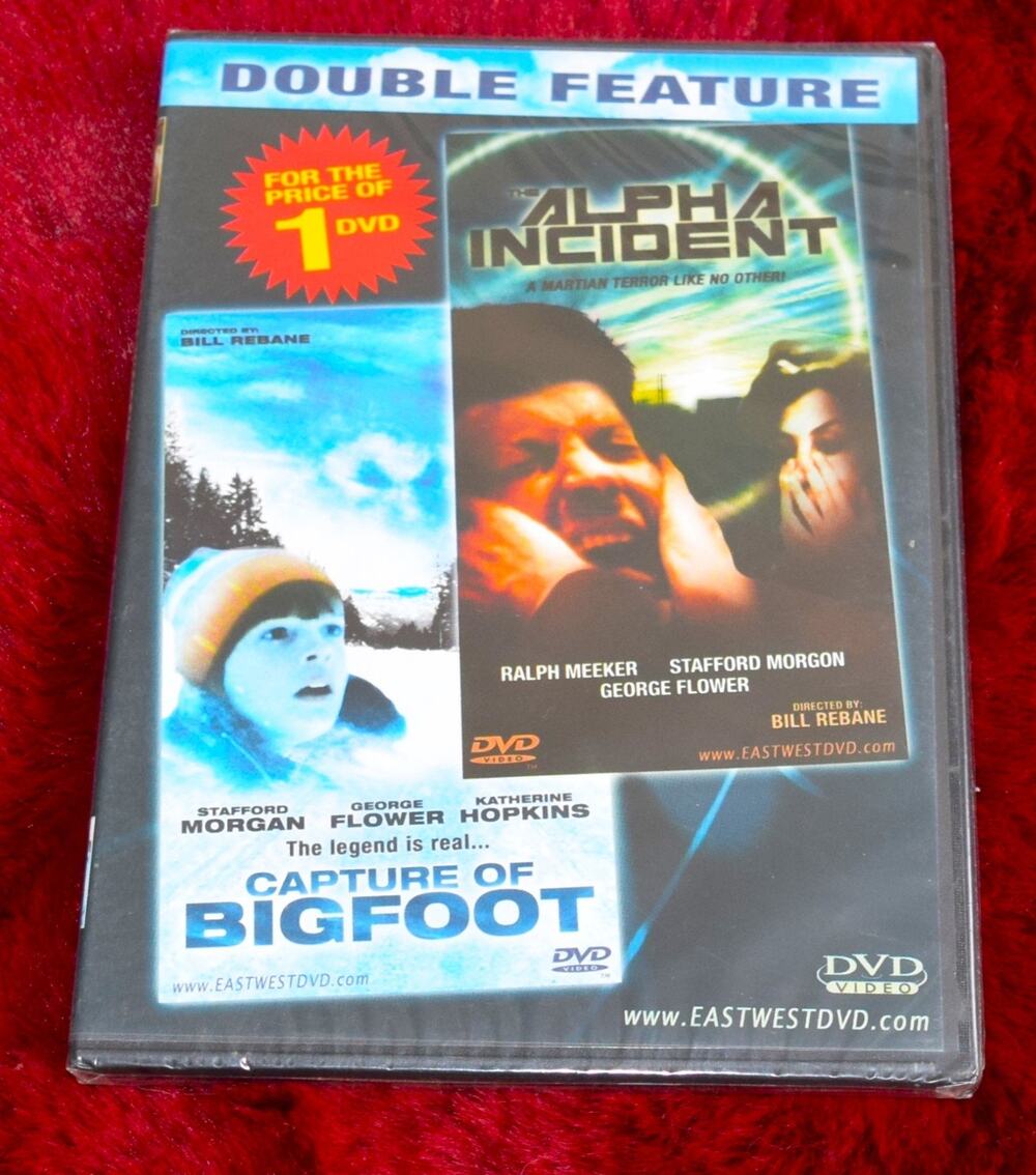 RARE! Alpha Incident Capture Of Bigfoot Double Feature DVD East West NEWSealed